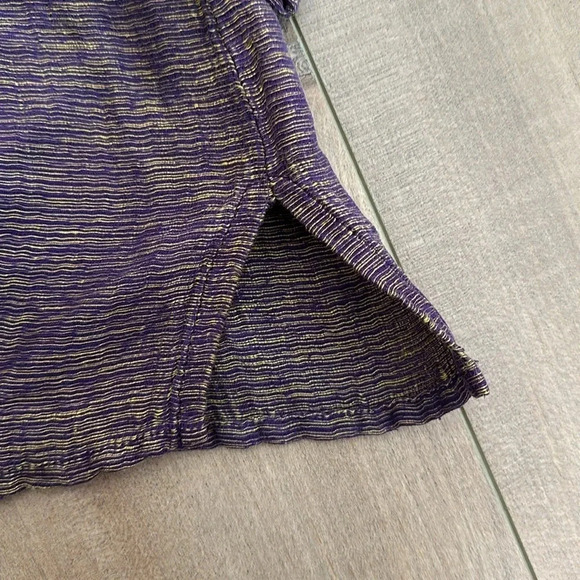 Eileen Fisher Silk Button Down Shirt Sz M - Picture 5 of 6